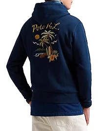 Embroidered Loopback Fleece Hoodie