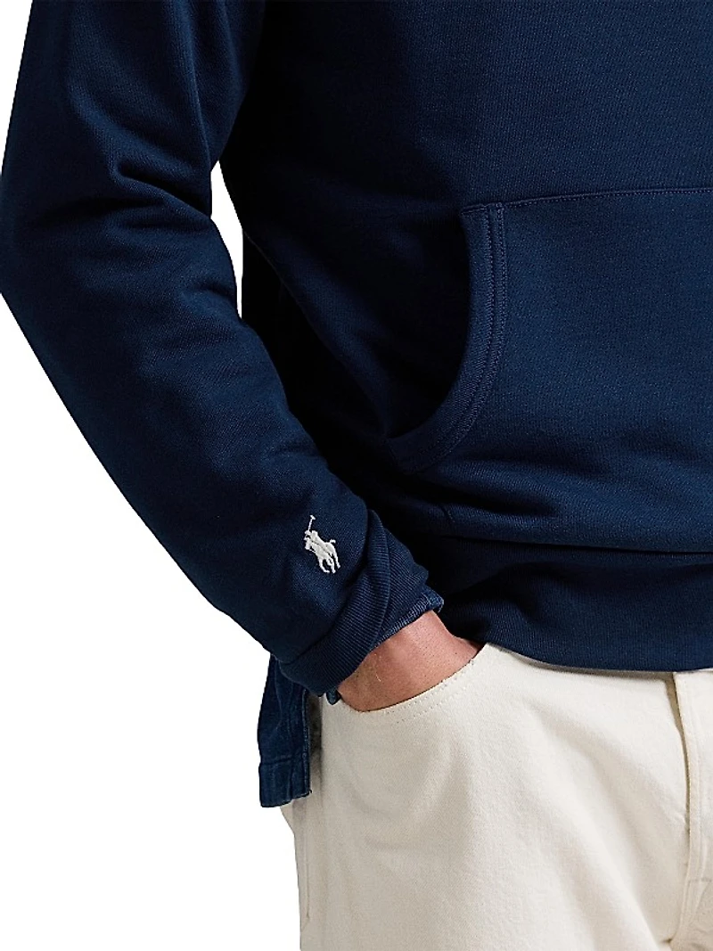 Embroidered Loopback Fleece Hoodie