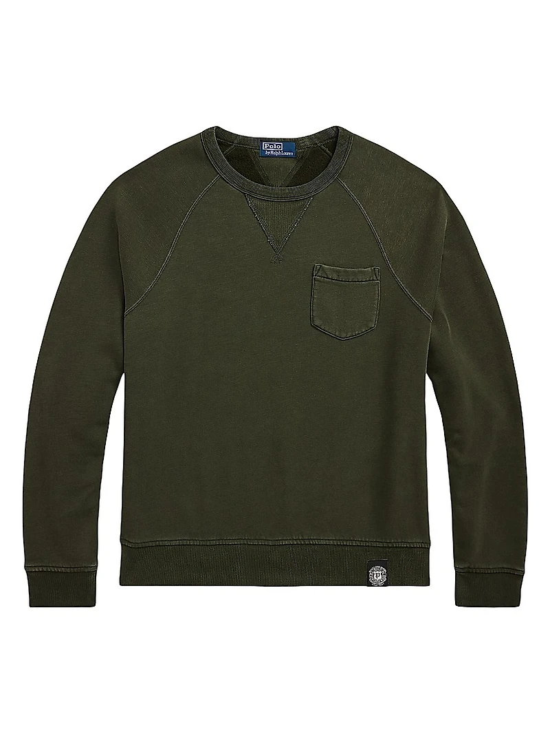 Garment-Dyed Fleece Sweatshirt