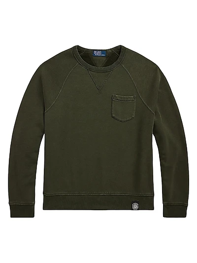 Garment-Dyed Fleece Sweatshirt