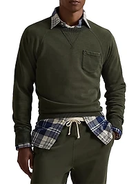 Garment-Dyed Fleece Sweatshirt