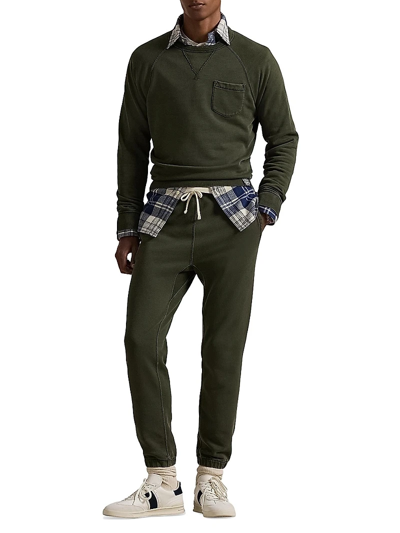 Garment-Dyed Fleece Sweatshirt