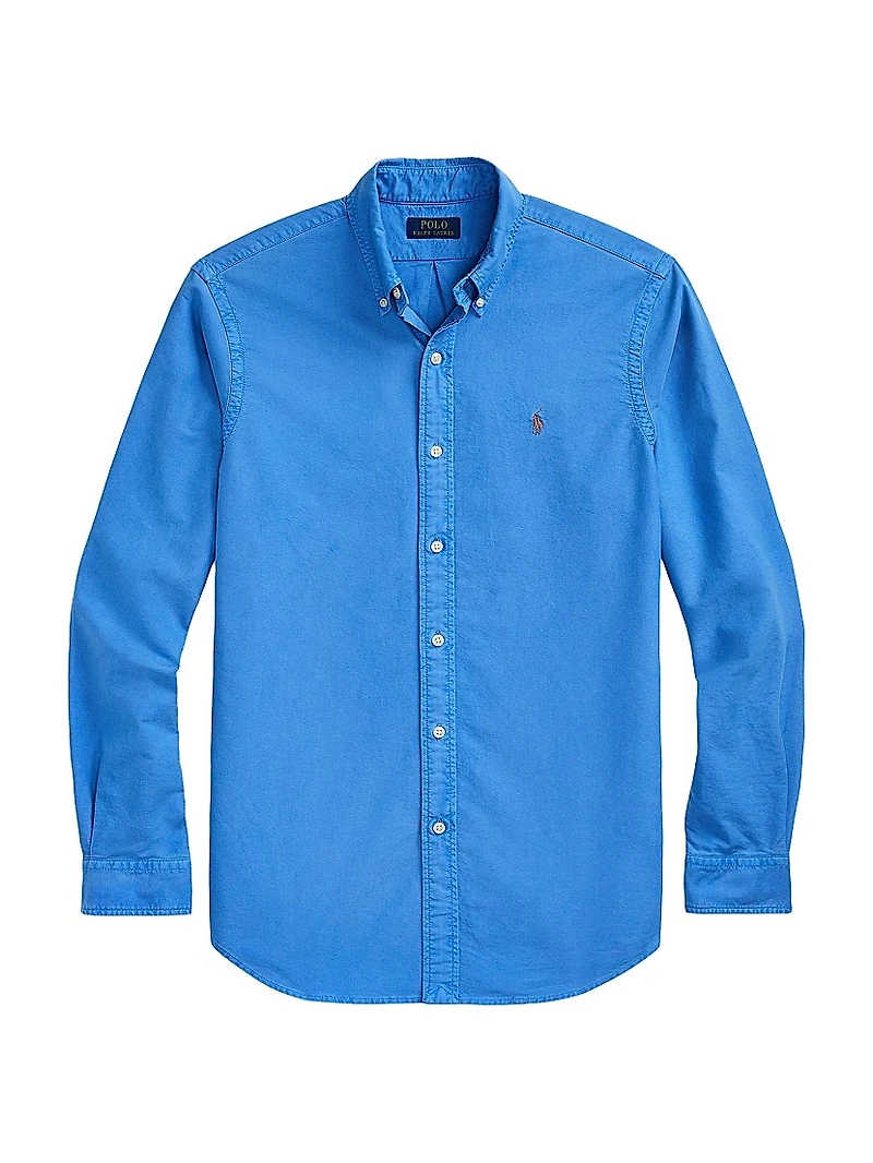 Classic-Fit Garment-Dyed Oxford Shirt