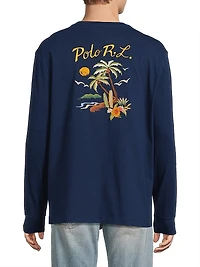 Classic-Fit Embroidered Jersey T-Shirt