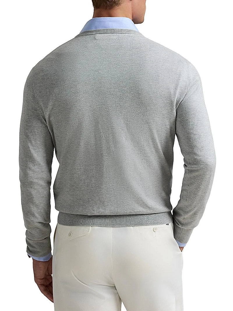 Cotton V-Neck Sweater