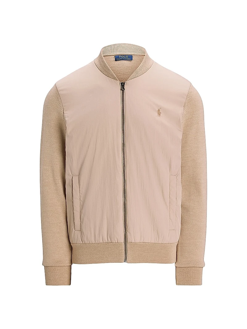 Hybrid Wool Full-Zip Sweater