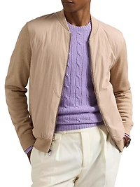 Hybrid Wool Full-Zip Sweater