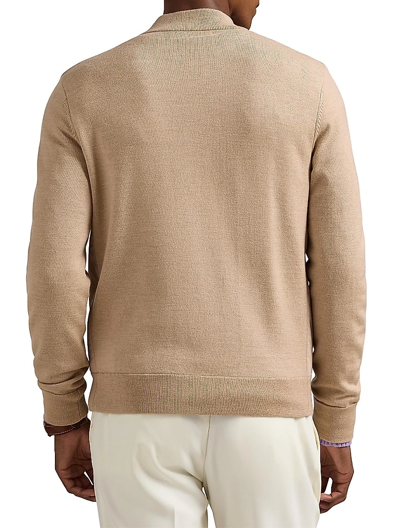 Hybrid Wool Full-Zip Sweater