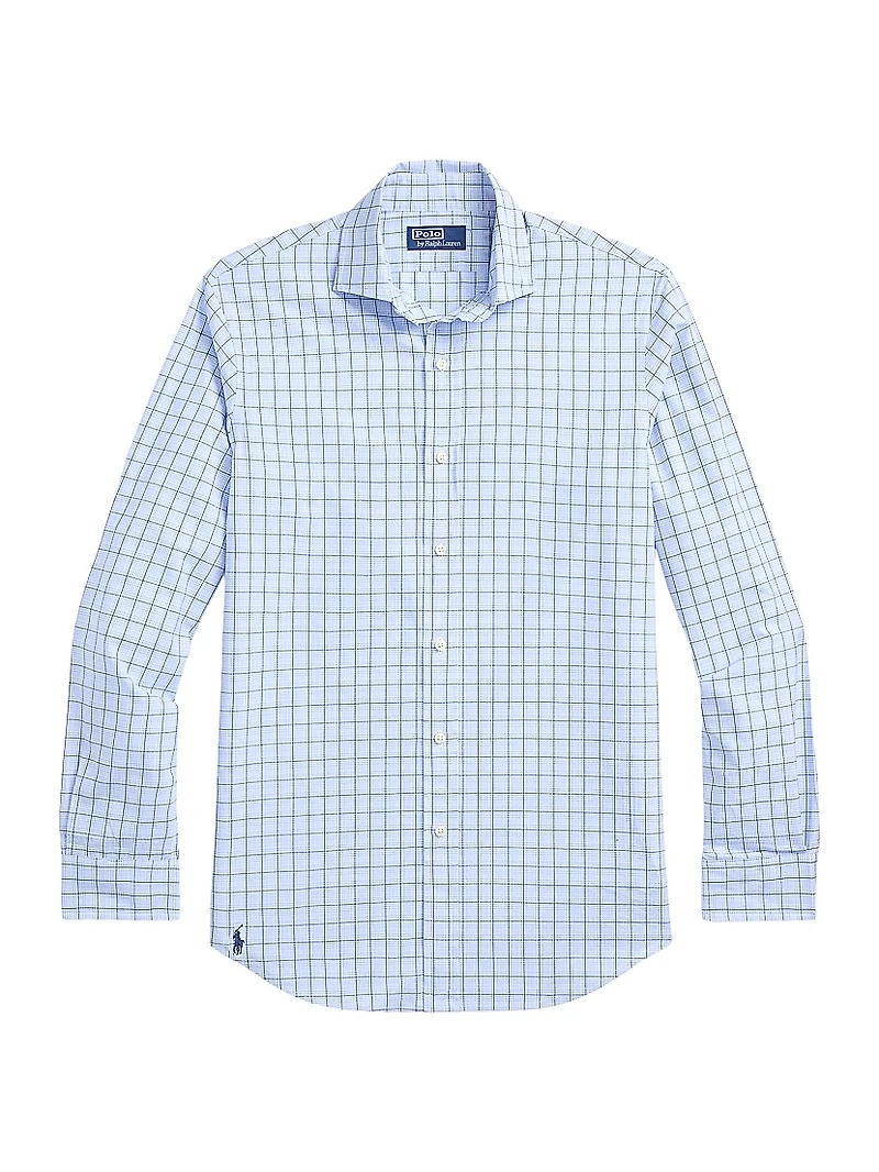 Classic Fit Checked Poplin Shirt