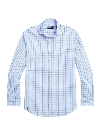Classic Fit Checked Poplin Shirt