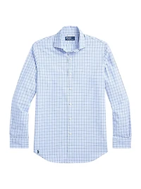 Classic Fit Checked Poplin Shirt