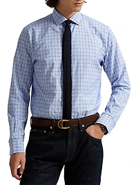 Classic Fit Checked Poplin Shirt