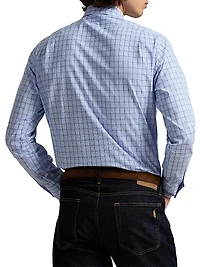 Classic Fit Checked Poplin Shirt