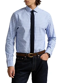 Classic Fit Checked Poplin Shirt
