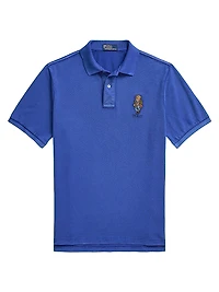 Classic Fit Polo Bear Mesh Polo Shirt