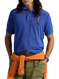 Classic Fit Polo Bear Mesh Polo Shirt