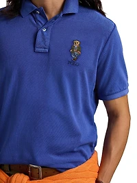 Classic Fit Polo Bear Mesh Polo Shirt