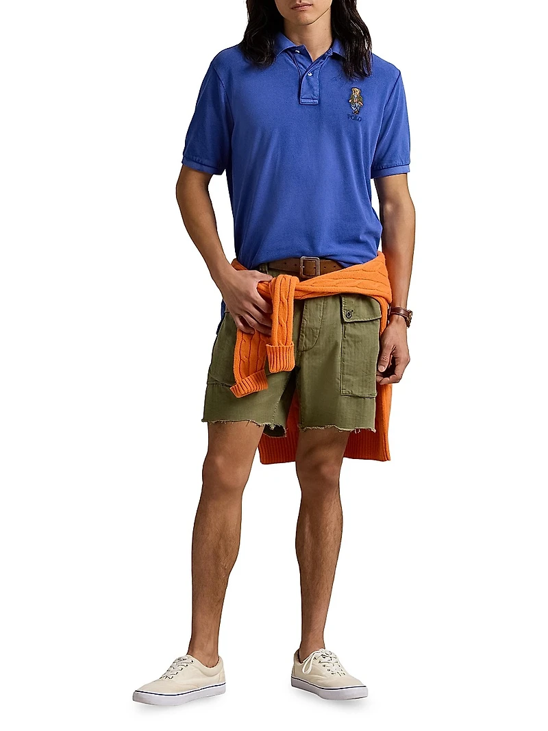 Classic Fit Polo Bear Mesh Polo Shirt