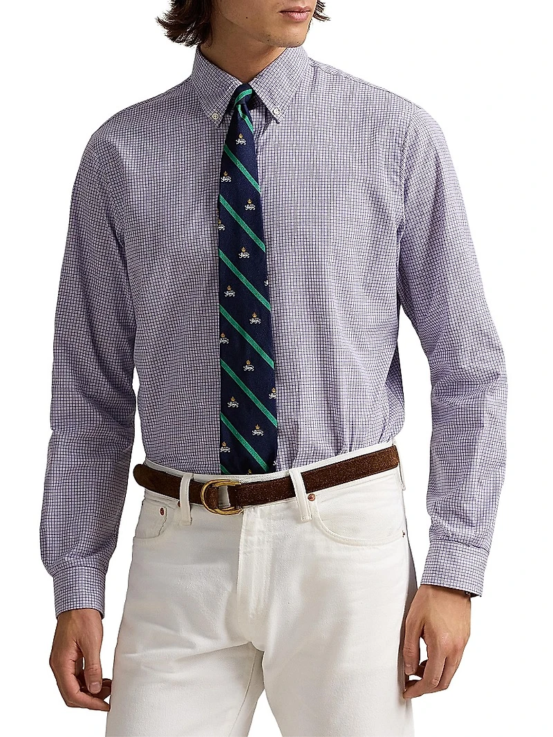 Checked Poplin Classic-Fit Shirt