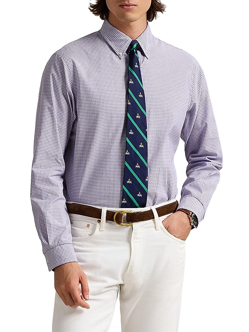Checked Poplin Classic-Fit Shirt