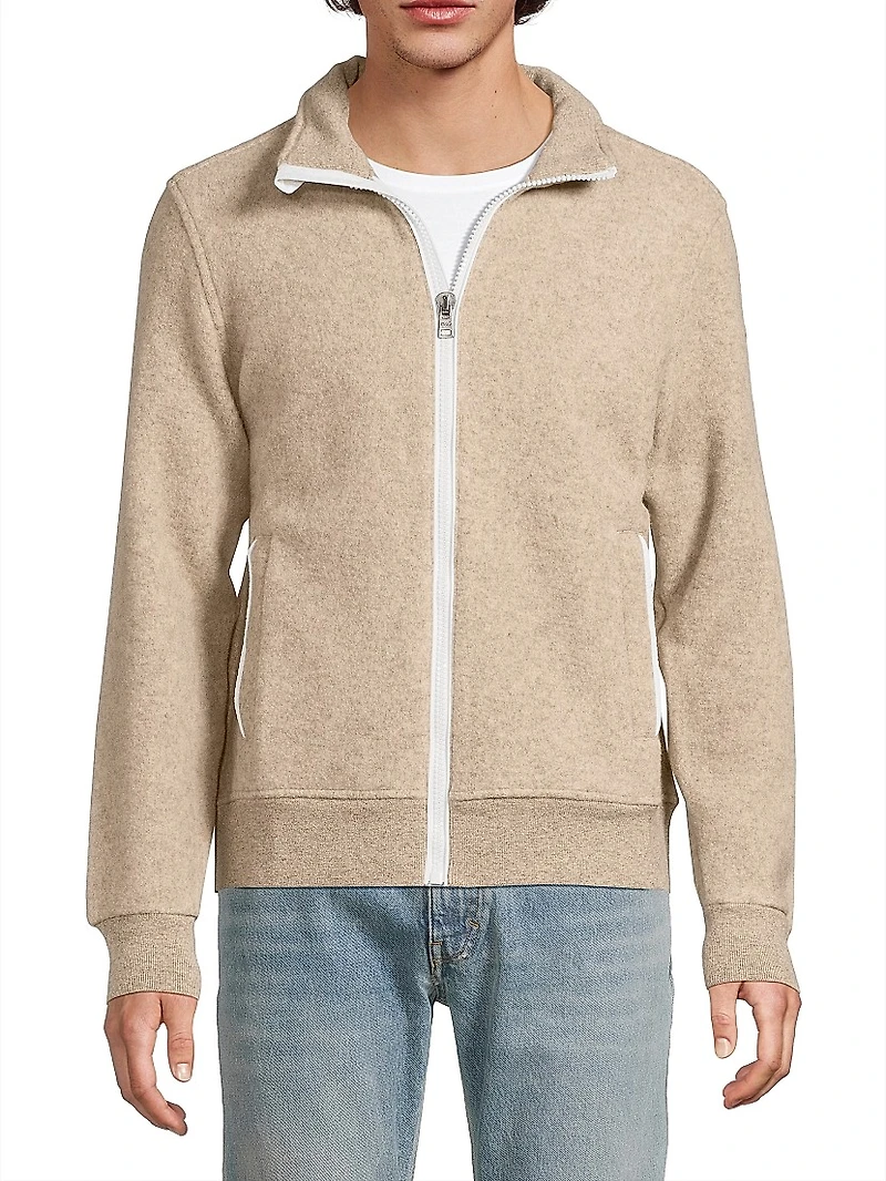 Performance Wool-Blend-Fleece Jacket