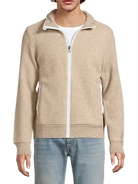 Performance Wool-Blend-Fleece Jacket