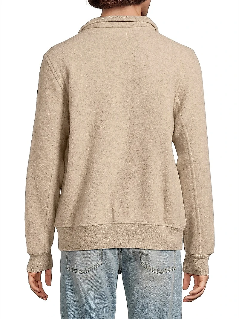 Performance Wool-Blend-Fleece Jacket