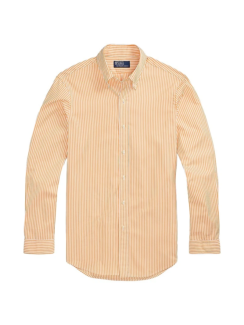 Classic Fit Striped Poplin Shirt