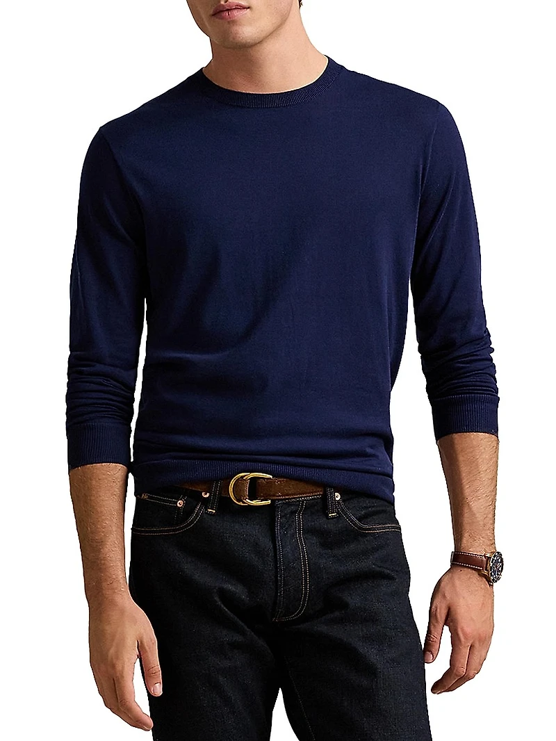 Cotton Crewneck Sweater