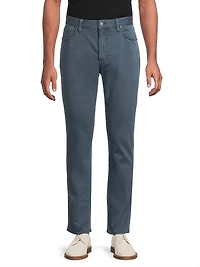 Sullivan Slim-Leg Knit-Like Chino Pants