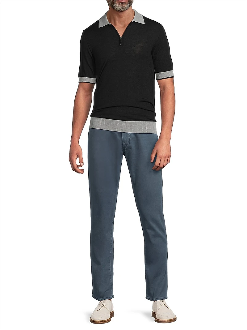 Sullivan Slim-Leg Knit-Like Chino Pants
