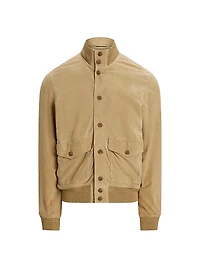 Suede Bomber Jacket