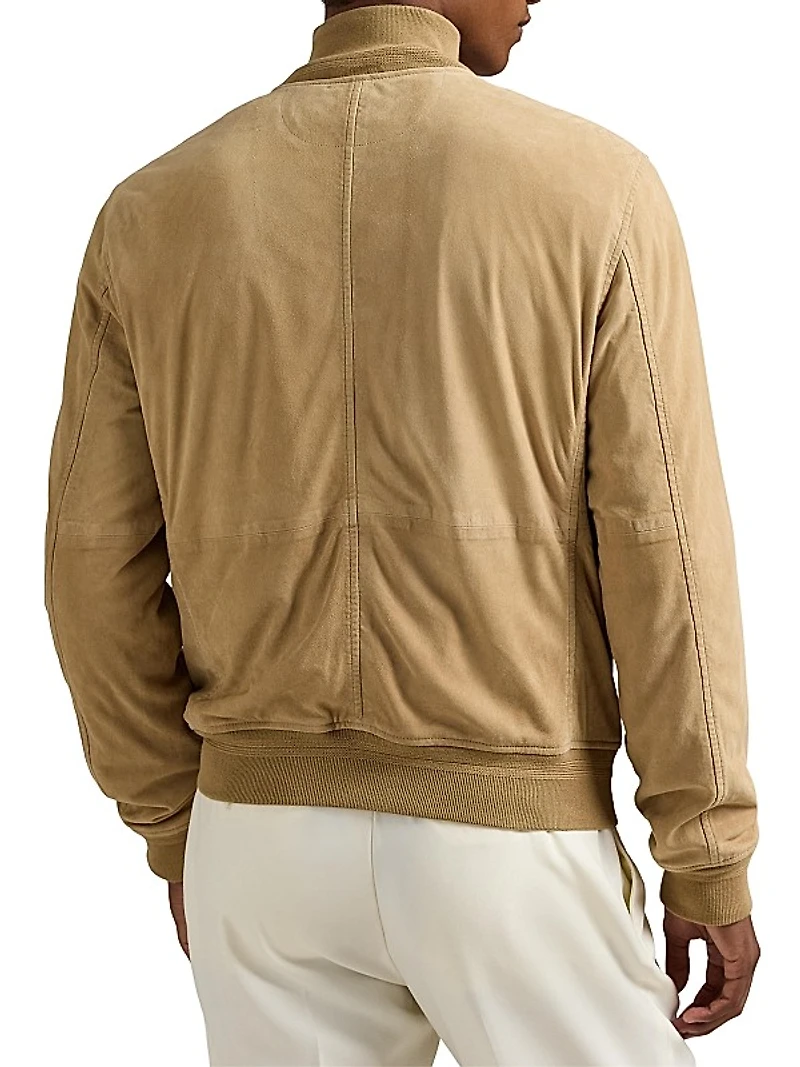 Suede Bomber Jacket