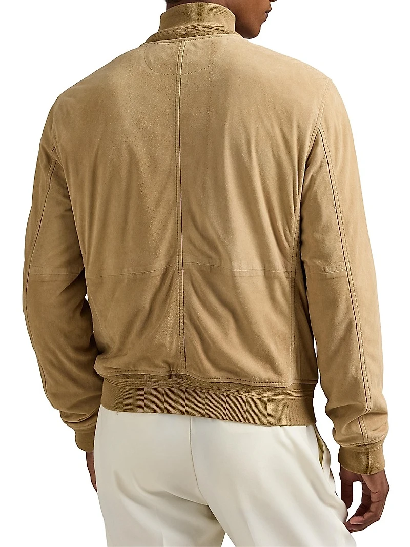 Suede Bomber Jacket