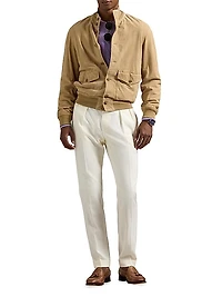 Suede Bomber Jacket