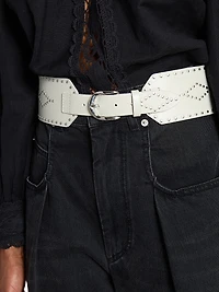 Lucie Studded Leather Belt