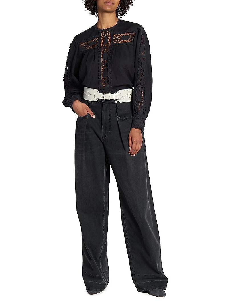 Lucie Studded Leather Belt