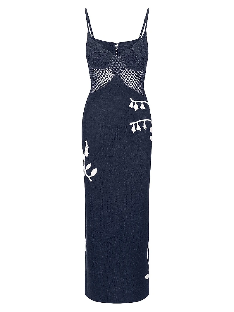Tara Crochet Knit Maxi Dress
