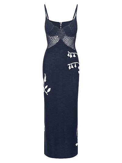 Tara Crochet Knit Maxi Dress