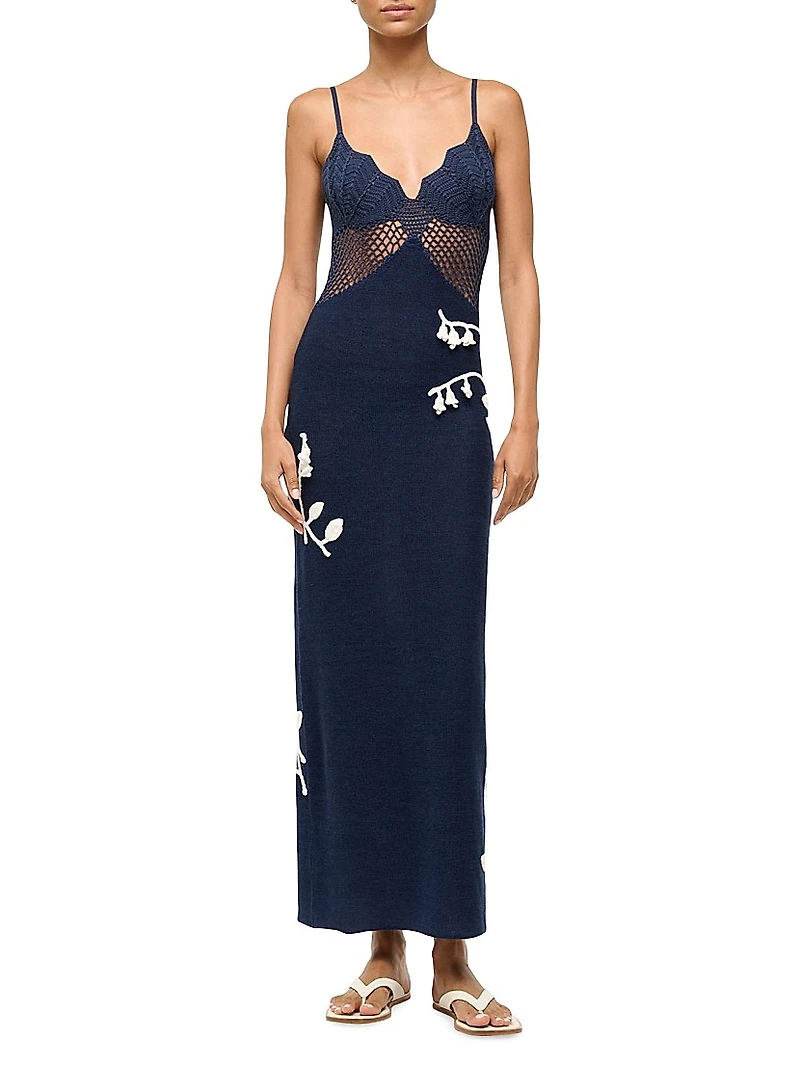 Tara Crochet Knit Maxi Dress