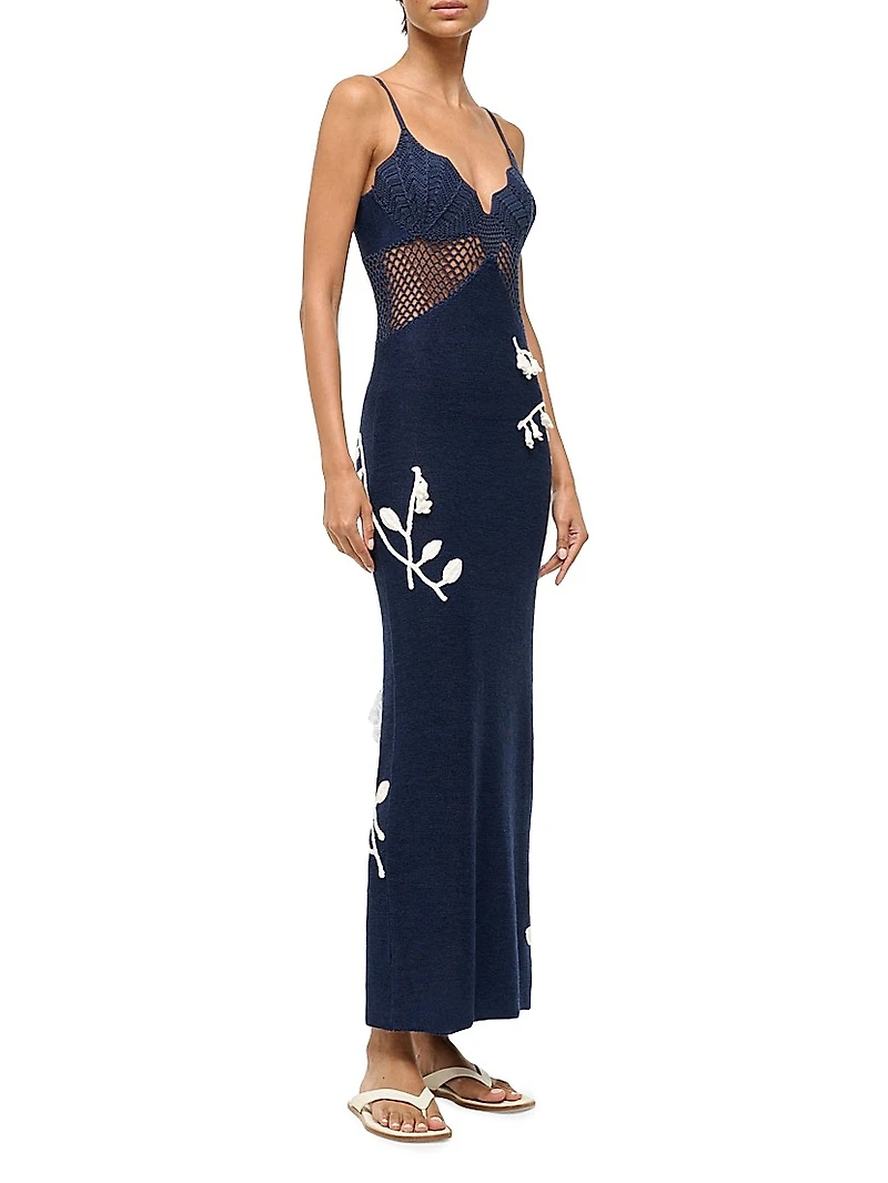 Tara Crochet Knit Maxi Dress