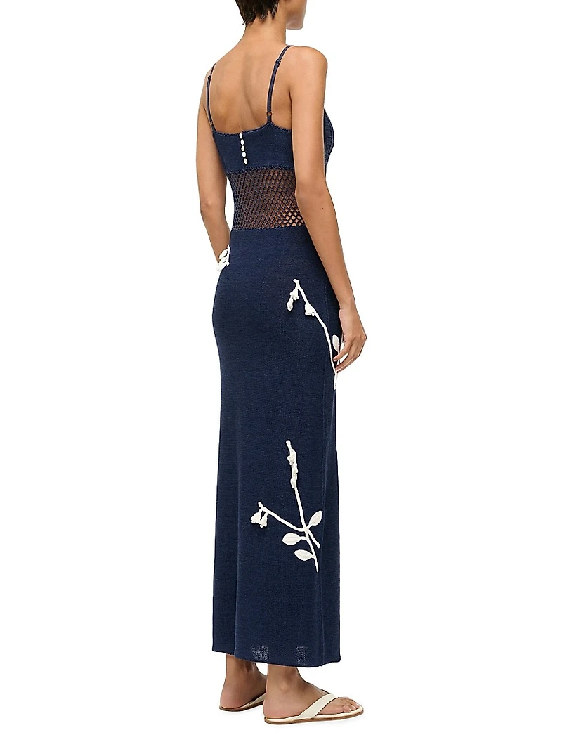 Tara Crochet Knit Maxi Dress