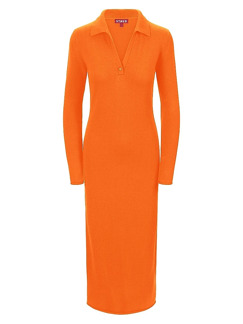 Sienna Knit Polo Maxi Dress