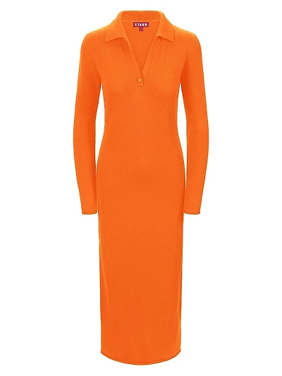 Sienna Knit Polo Maxi Dress