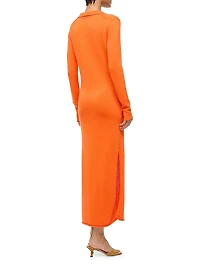 Sienna Knit Polo Maxi Dress