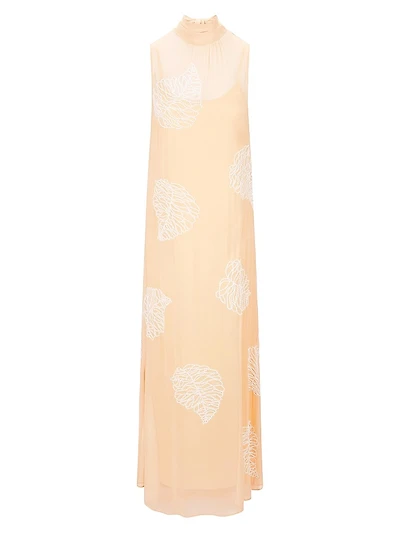 Rubi Leaf-Motif Maxi Dress