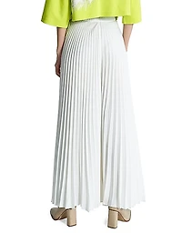 Radial-Pleated Wide-Leg Pants