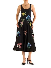 Sequined Silk Corset Dress
