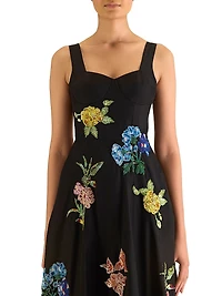 Sequined Silk Corset Dress