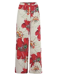 Carnation Stretch Cotton Pants